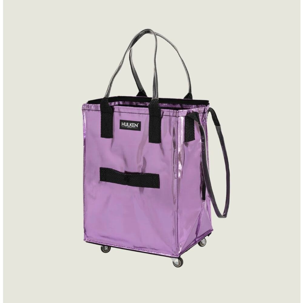 Hulken Medium Metalic Lilac Purple Schelp Signature Rolling Tote Bag